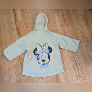 Zara Tan Raincoat with Integrated Hood - Girls Size 4-5